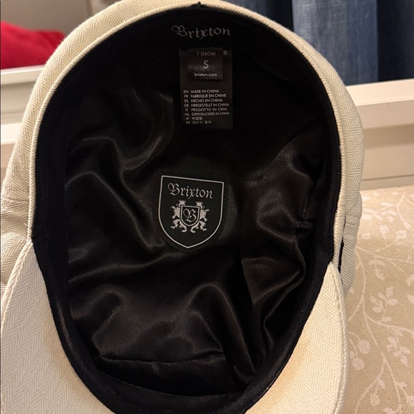 Braxton Fiddler Off White Flat Cap Hat - Picture 3 of 4